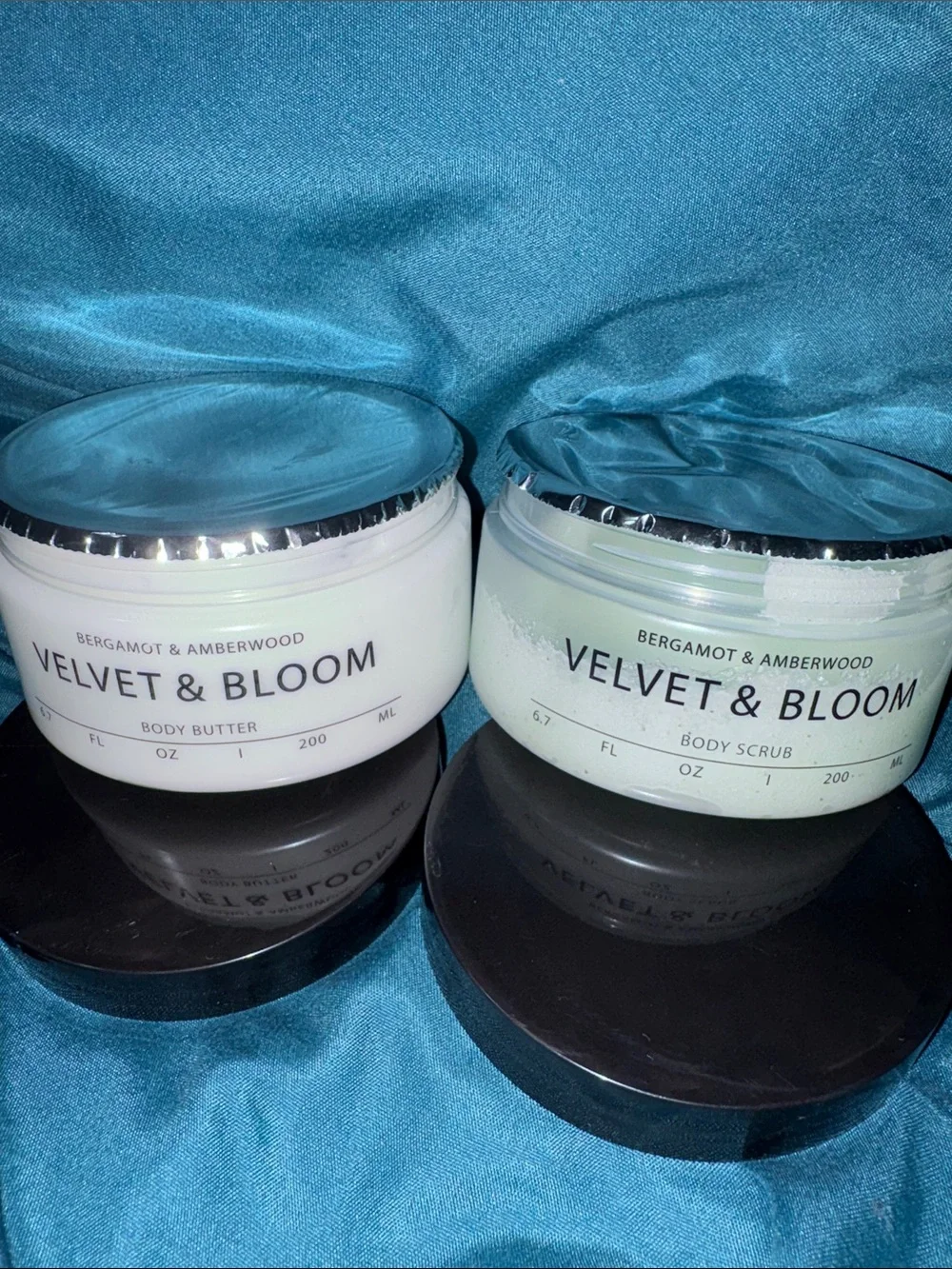 Bergamot & Amberwood Body Butter & Body Scrub - 6.7 fl oz each